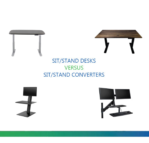 Standing Desk Converter vs. Sit/Stand Desks