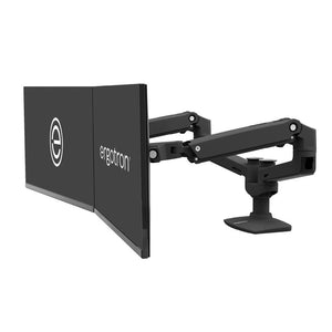 ergotron-black-dual-monitor-arm-ergonomic