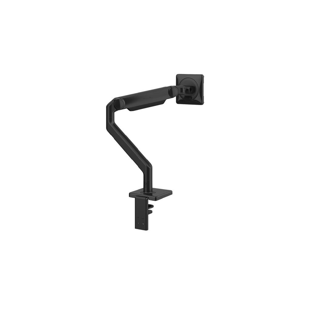 M2.1 Monitor Arm with Two-Piece Clamp Mount Base, Black with Black